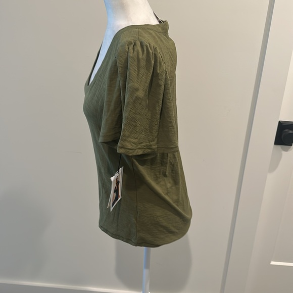 NWT Nation Ltd Darcie Flutter Sleeve Tee Sz L - Picture 3 of 8